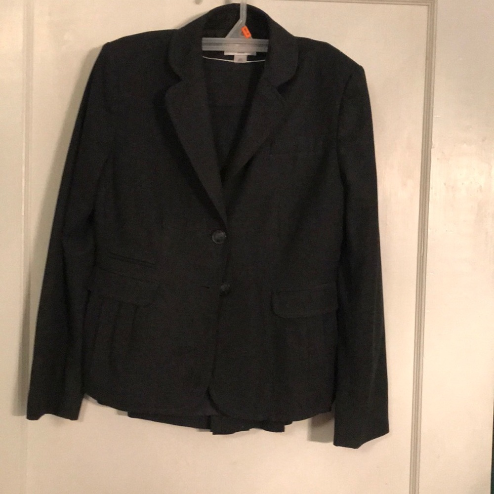 Dark grey suit with extra details
